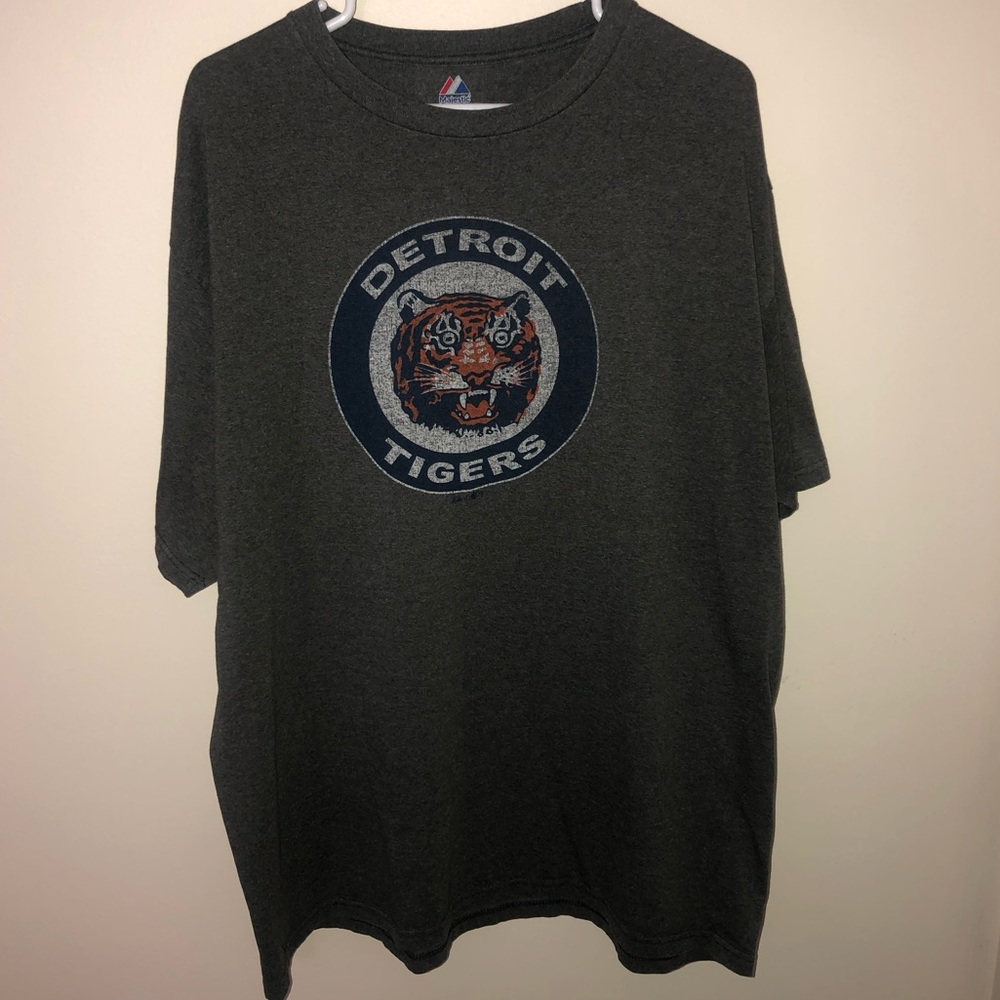 Majestic MLB Detroit Tigers Logo Tee Shirt - Picture 1 of 4